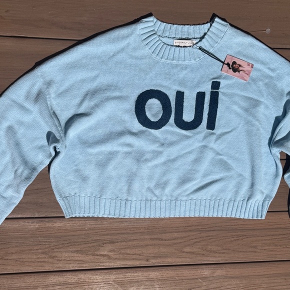 Sincerly Jules Sweaters - Oui Light Blue Sweater